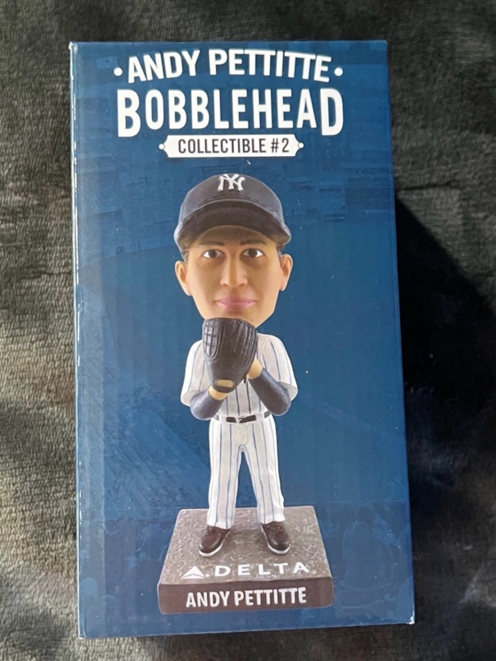 Andy Pettitte Blue Bobblehead Collectible